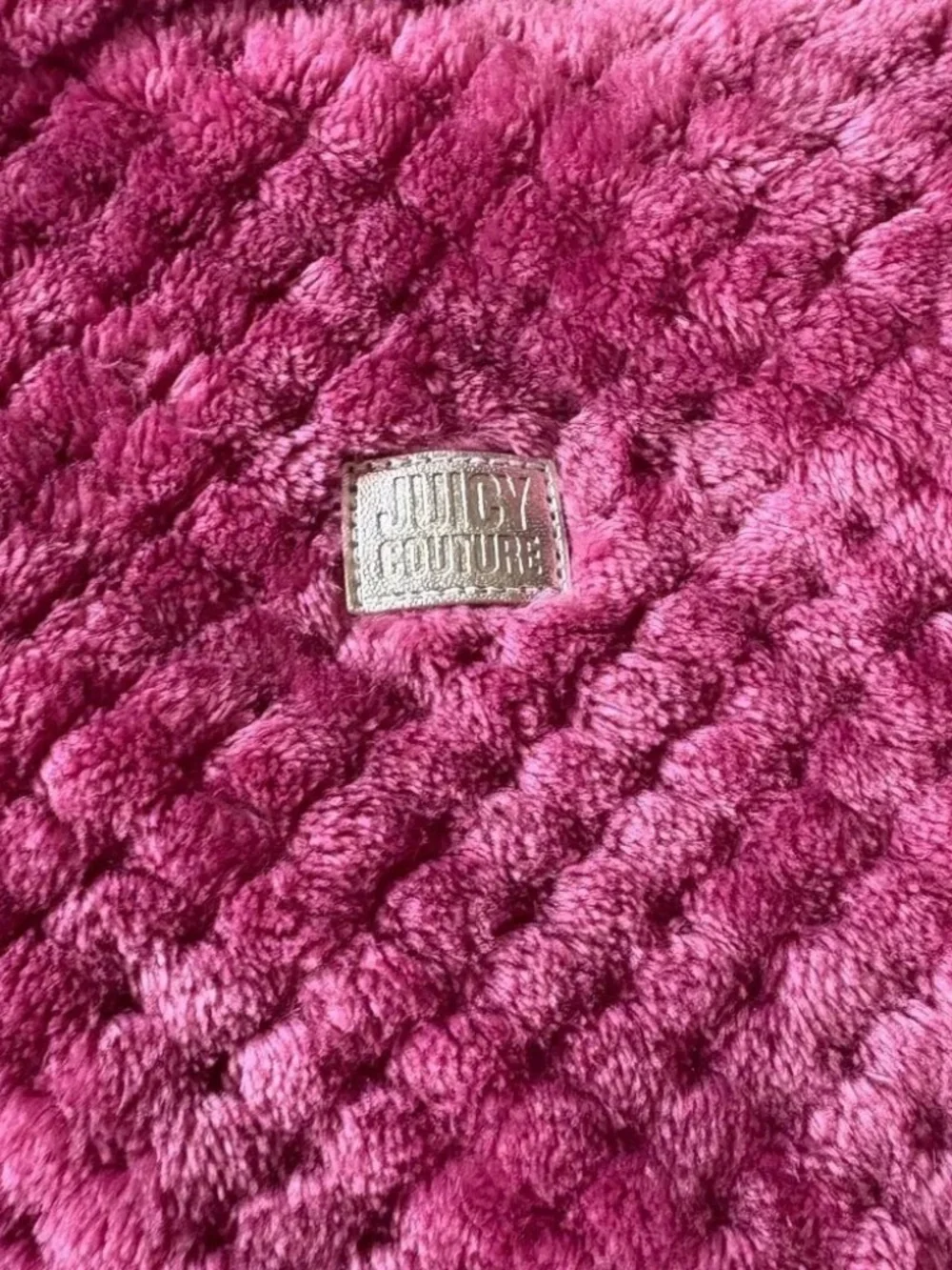 Juicy Couture Pink Quarter Zip Fleece Sweatshirt Girls 12 Preppy Cozy